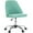 green, variant on Armless Small Desk Office Chair Cute Vanity Swivel Chair with Back Modern Fabric with Wheels Swivel Task Home Gaming Chair,Yellow