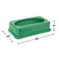 thumbnail image 4 of Alpine Industries Couvercle Basculant Mince pour Poubelle de 23 Gallons, Vert, 4 of 7