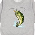 thumbnail image 3 of Inktastic Leaping Bass Fish Toddler Sweatshirt, 3 of 4