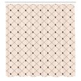 thumbnail image 3 of Ambesonne Minimal Shower Curtain, Crossing Lines Triangles, 69"Wx84"L, Champagne Charcoal Grey, 3 of 5