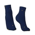 thumbnail image 2 of Women Men Athletic Socks Alaska Flag Cushioned Quarter Ankle Socks, 2 of 7