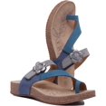 thumbnail image 5 of Josef Seibel Tonga 23 Women's Leather Sandal With Flower Buckle In Blue Size 9, 5 of 6