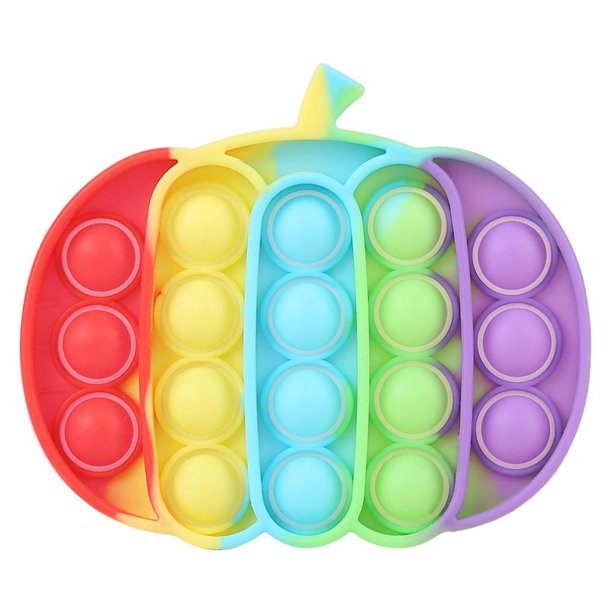 De Burbujas De Empuje, Juguete De Burbujas Para Apretar Con Forma De Calabaza De Halloween, Juguete Antiansiedad Para Adultos Y Niños Methold HA046580-02