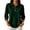 109#Dark Green, variant on Womens Polo Shirts 3/4 Sleeve Solid Color Button Lapel Collar Business Casual Golf Tops Sky Blue XL