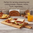 thumbnail image 3 of Wooden Cutting Boards for Kitchen, Olive Wood, Thick and Large Cutting Board, Handmade Chopping Block with Handle for Meat Brisket Bread Cheese, Stylish Butcher Block (Rectangular), 3 of 7