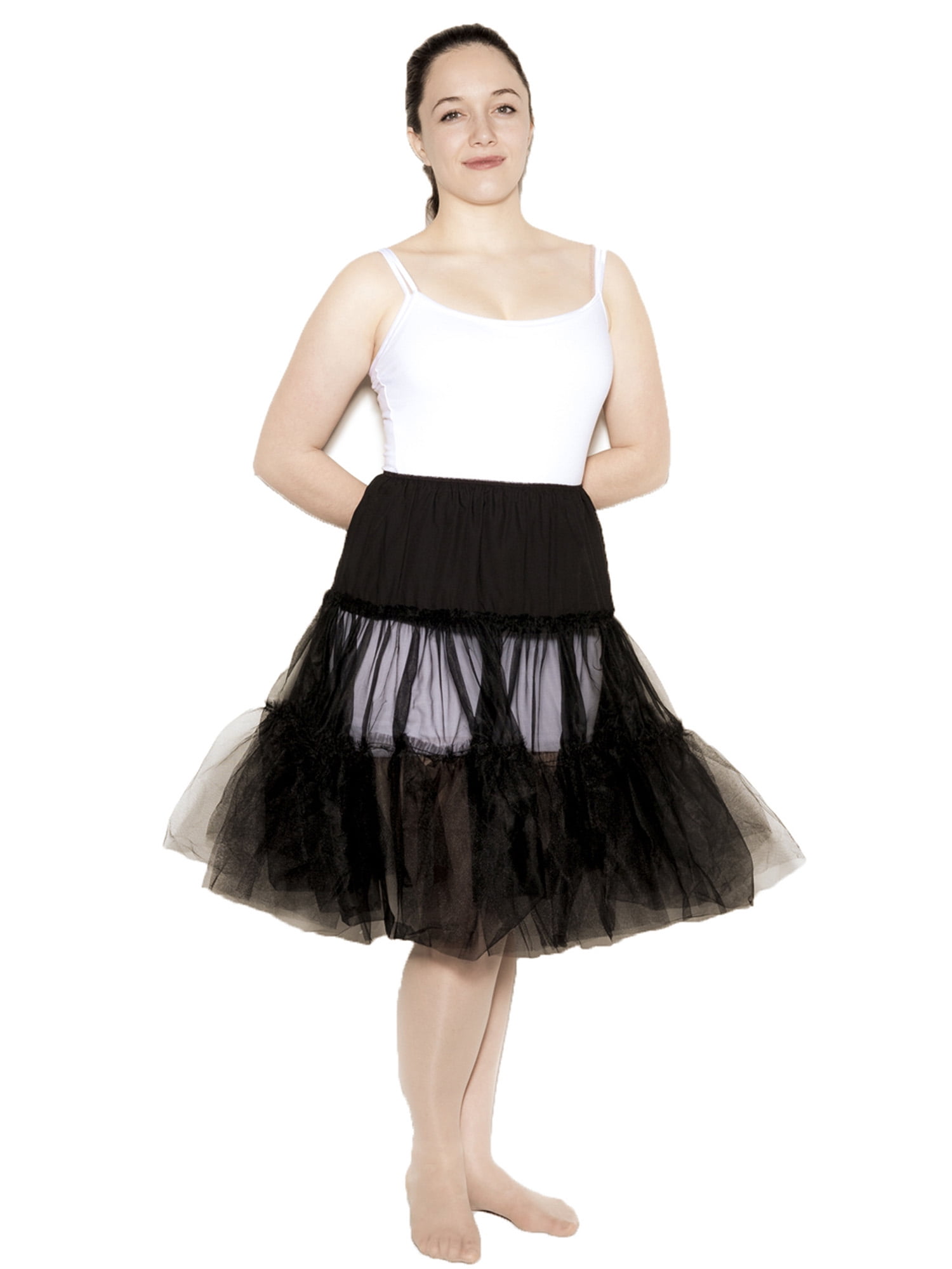 Hey Viv ! 50s Style Crinoline Net Petticoat Slip, Adult Plus XL
