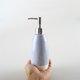 thumbnail image 3 of Dispensador de jabón de cerámica púrpura, bomba de plástico, dispensador de loción de champú recargable antideslizante a prueba de fugas for baño, cocina, 12,8 oz, 3 of 6