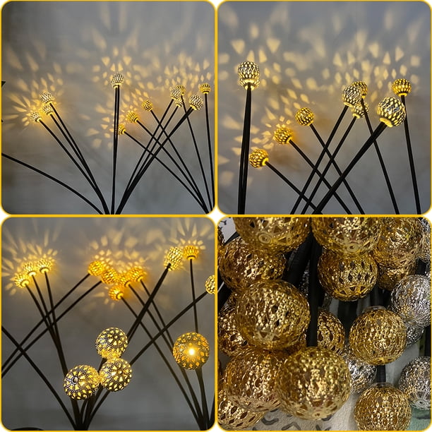 Luz De Fuegos Artificiales Luz de fuegos artificiales solares Luces de enchufe de tierra duraderas para fiestas navideñas (C) Ndcxsfigh Para estrenar
