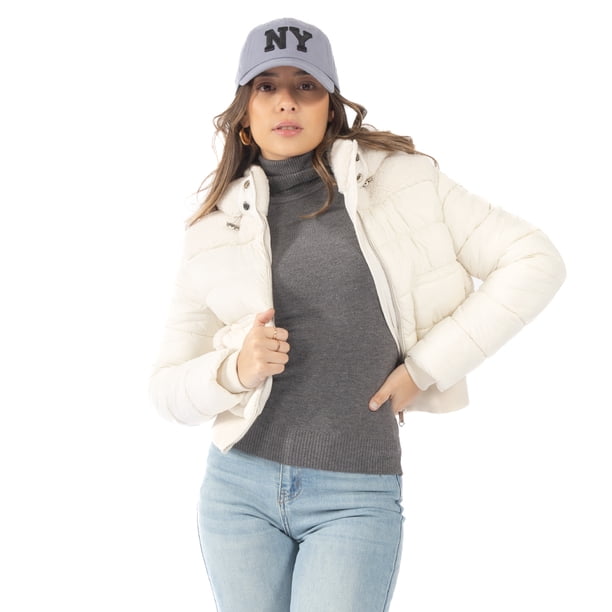 Chamarra Quarry Regular fit acolchada Capucha Ajustable Para Mujer