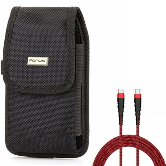 Case Belt Clip w 10ft PD Cable for Samsung Galaxy S20 Fan Edition - Swivel Holster Rugged Cover, Type-C to USB-C Charger Cord Power Wire fits Galaxy S20 FE (Fan Edition)