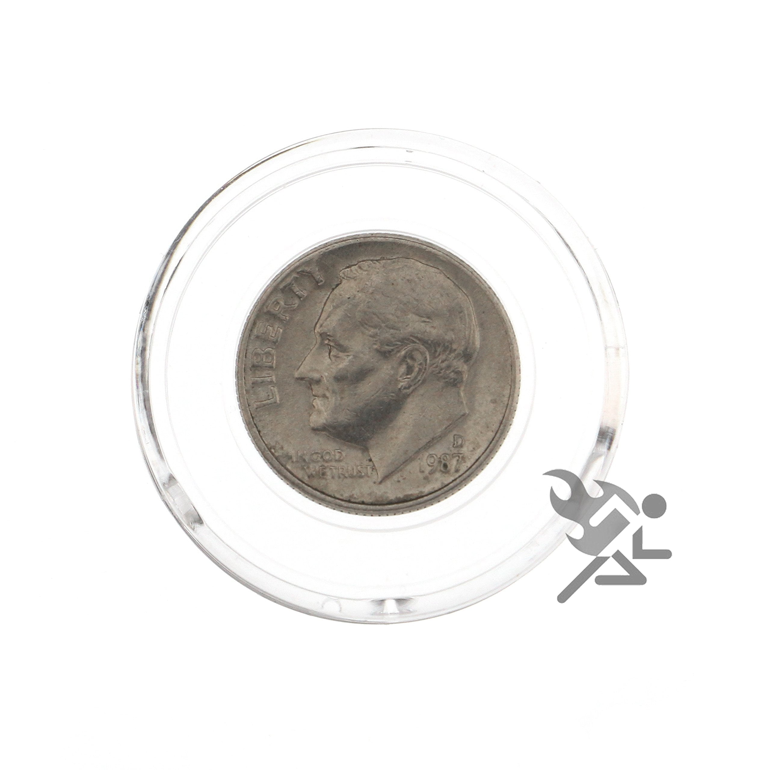 25 Air-tite 18mm White Ring Coin Holder Capsules for Seated Barber Mercury Roosevelt Dimes