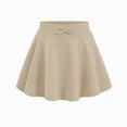 thumbnail image 6 of CAUYDY Girls Skirts Size 10-12 13-14 15-16 Teen Girl Casual Pleated Skirt 3T-9Y Little Big Kid Stretch Waist School Skirts Tween Girls Uniform Skorts Summer (Sizes 3-4 Years,Khaki), 6 of 6
