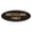 Black Gold, variant on Signs ByLITA Oval Recycling only Sign - Laser-Engraved Lettering | Durable ABS Plastic | Vibrant Colors | Powerful Foam Tape (Red) - Medium
