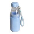 thumbnail image 1 of Botella de agua portátil con cuerda, taza extraíble, doble sección, a prueba de fugas, para oficina, hogar, vehículo, exterior, azul, 1 of 13