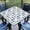 Independence Day, variant on Fitted Tablecloth Square with Elastic Indoor Outdoor Table Cover Square Elastic Tablecloths for Tables Waterproof Wipeable Table Cloths for,Picnic,Kitchen,Dinner 36"X36"
