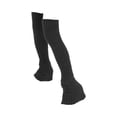 thumbnail image 2 of Calentadores de piernas de para patinaje, calcetines largos y suaves de tejido térmico, calcetines sin pies para patinaje, ideales para deportes negro, 2 of 8