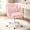 Pink, variant on HDHNBA Mid Back Velvet Petal Upholstered Vanity Desk Chair with Bow Cushion and Wheels