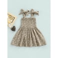 thumbnail image 4 of Gureui Toddler Infant Baby Girls Bandage Strap Dress,Daisy Print Casual Sleeveless Summer Princess Dress Party Wear, 4 of 8