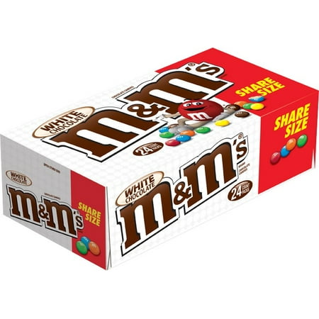 M&M'S WHITE CHOCOLATE SHARING SIZE 2.47 OUNCE 24 COUNT