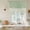 Green, variant on Sage Green Botanical Balloon Curtains 63 Inch Length for Living Room/Bedroom, Spring Floral Leaf Rod Pocket Privacy Door Curtains Decorative Tie Up Shade for Window 52"x63"