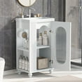 thumbnail image 2 of 20" Bathroom Vanity with Sink, Freestanding Bathroom Vanity Ceramic Sink Combo Set Storage Cabinet With Adjustable Shelves And Faucet Mount Hole For Home Hotel, 2 of 9