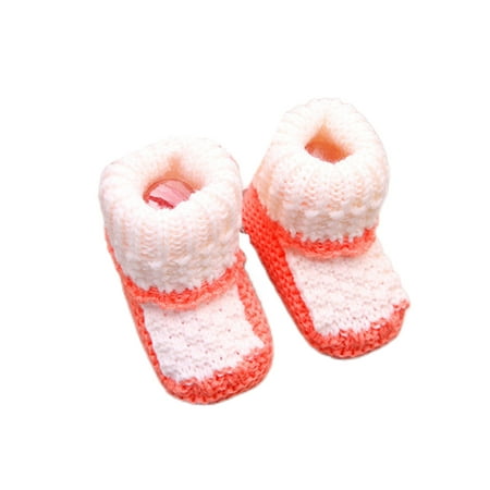 

Eloshman Infant Baby Soft Shoe Cartoon Sock Boots Pull On Ankle Boot Walking Breathable First Walkers Crib Shoes Non-slip Winter Bootie Milky Waves