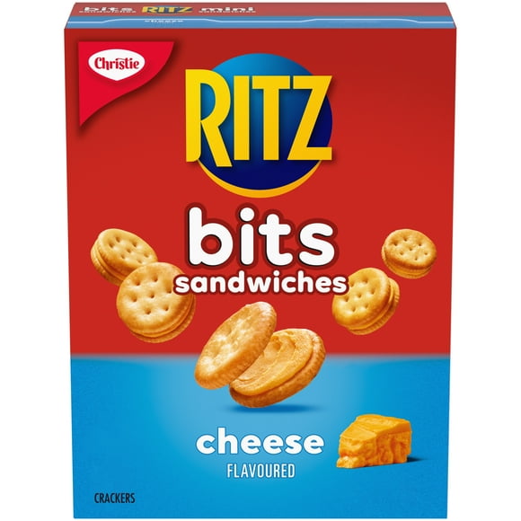 CHRISTIE RITZ Bits Sandwiches Cheese Flavoured, Snack Crackers, School Snacks, Family Snacks, Real Cheese, 180 g