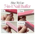 thumbnail image 3 of Glamnetic – 7-in-1 Nail Buffer Tool | Files, Shapes & Refines Natural or Press-On Nails, 3 of 5