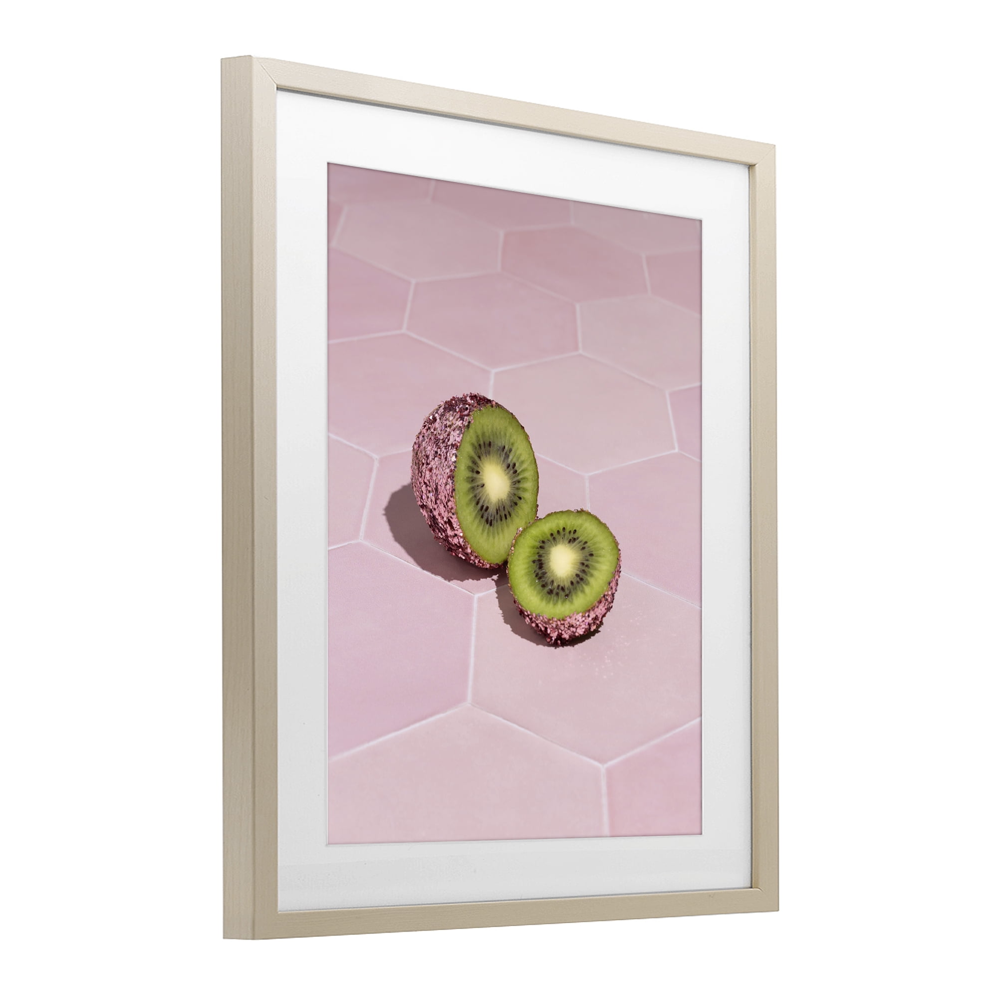 Stupell Industries Pink Glimmer Kiwi Birch Framed Print Under Glass, design by LISH Creative