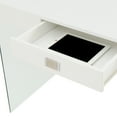 thumbnail image 6 of Convenience Concepts SoHo 30"H 42" W Glass Desk with Charging Station, White/Glass, All Ages, 6 of 7