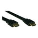 Eaton Tripp Lite Series HDMI 3 ft High-Speed Flat Cable, Digital Video with Audio, UHD 4K (M/M), black, (0.91 M) - Câble HDMI - HDMI Mâle vers HDMI Mâle - 3 Pi - triple Blindage - Noir - Plat – image 2 sur 2