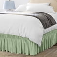 thumbnail image 1 of Falda de cama Utopia Bedding Queen de microfibra, 41 cm, color salvia, 1 of 7