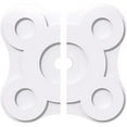 thumbnail image 1 of Ekena Millwork CMP30LA2-03000 30 in. OD x 3 in. ID Square Luna Architectural Grade PVC Contemporary Ceiling Medallion - 2 Piece, 1 of 1