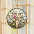 thumbnail image 4 of Flower Suncatcher Faux Stained Glass Window Hanging Christ Wall Art Religious Bible Verse Gift, Xinsrenus Under $5! Flower Suncatcher Faux Stained Glass, 4 of 6
