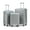Silver, variant on 3-Piece ABS Hardshell Luggage Set with Spinner Wheels and Combination Lock, Black (20", 24", 28" Suitcases)