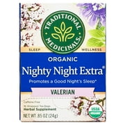 Traditional Medicinal Nighty Night Valerian, Organic Tea Bags, 16 Count