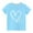 Blue, variant on HERESOM Shirts for Girls Short Sleeve Top Summer Fashion Casual Toddler Kids Boys Girls Cute Round Neck Print,3T-10Y