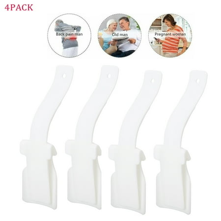 

4Pack Lazy Shoe Lifter Helper for Easy on Easy Off Portable Handled Shoe Horn Shoe Slider Plastic Shoe Lifting Helper for Seniors Elderly Disabled Pregnancy Fits for All Shoes