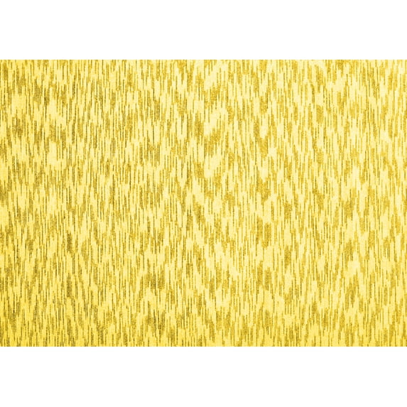 Ahgly Company Indoor Rectangle Solid Yellow Modern Area Rugs, 5' x 8'