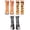 Dog+Tiger+Zebra, variant on Gustave 5 Pairs Unisex Funny Animal Paw Socks 3D Printed Novelty Crew Socks Cat Dog Tiger Zebra Animal Feet Socks for Women Men