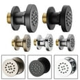 Gold 2Inch Adjustable Body Round Rotatable Shower Head Massage Spa Side