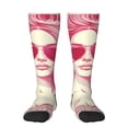 thumbnail image 2 of Lsque Ace Of Diamonds Lady Printed Crew Socks Men's Women's LightWeight Thin Casual Calf Socks ,Knee High Socks,Cotton Socks, 2 of 9