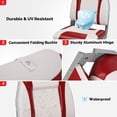 thumbnail image 2 of PEXMOR Low/High Back Boat Seats, Folding Boat Seats 2 Pack Thick Soft Cushion Waterproof, Fishing Captain Boat Seats w/Aluminum Hinges & Stainless Steel Screws, 2 Packs, 2 of 9