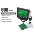 thumbnail image 3 of 1-600x 3.6MP USB Digital Electronic Microscope Portable 8 LED VGA Microscope With 4.3” HD OLED Screen For Pcb Motherboard Repair, 3 of 6