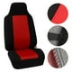 thumbnail image 3 of Juego completo de 2 fundas para asientos de coche con respaldo alto y cinturón de seguridad integrado (rojo y negro), 3 of 12