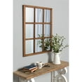 thumbnail image 3 of Kate and Laurel Hogan 9 Windowpane Wood Wall Mirror, Rustic White 26x32, 3 of 6