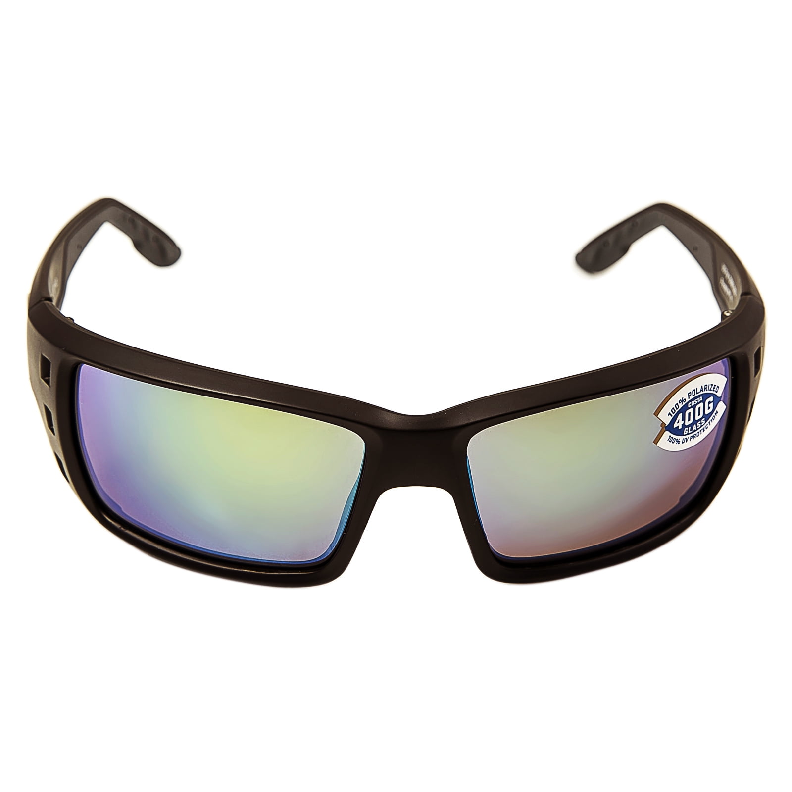 Green Mirror Polarized Lens Matte Black 