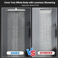 thumbnail image 4 of High Pressure Rain Shower Head with Handheld Spray Combo Sprays Handheld Shower Head Detachable Shower Head Builtin Magnetic Docking and Power Jets (Silver), 4 of 9
