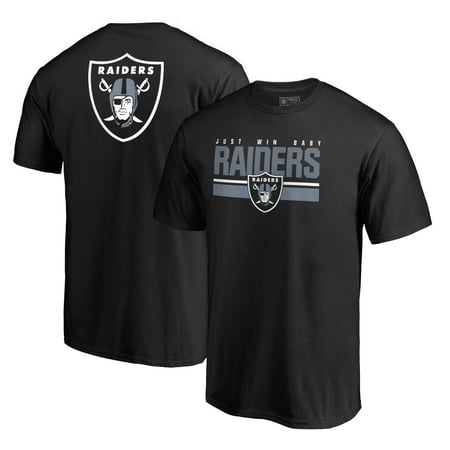 Riddell Oakland Raiders Signature Football - Oakland Raiders NFL Pro Line by Fanatics Branded End Game T-Shirt - Black