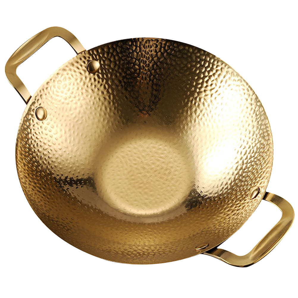 Alcohol Pot Non Stick Frying Pans Stainless Steel Griddle Wok Cauldron Handle Work